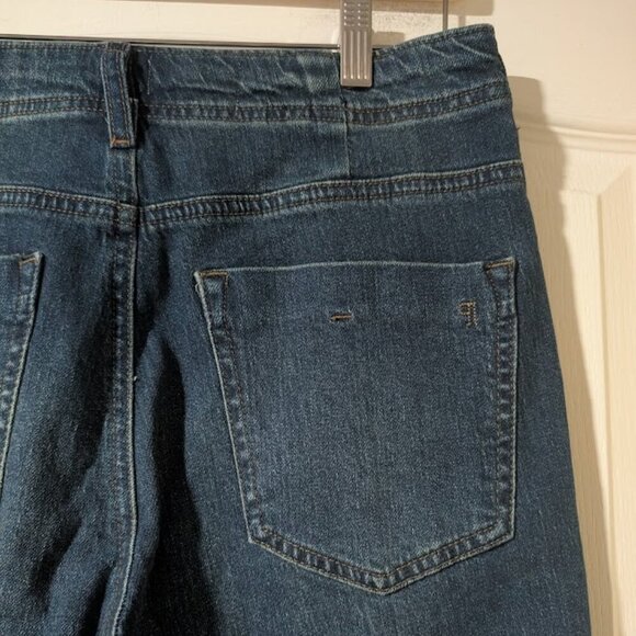 NWT Anthropologie | The Lonnie Cuffed High-Rise Crop Jeans by Pilcro - Picture 13 of 13